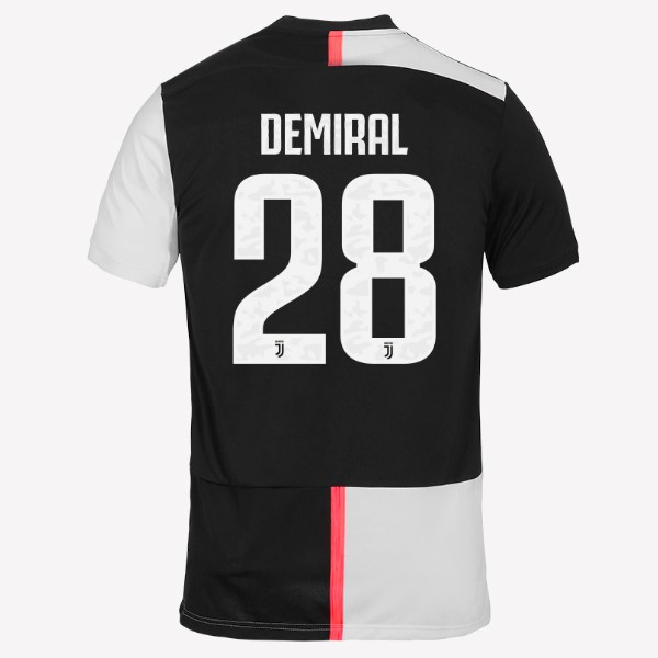 Maillot Football Juventus NO.28 Demiral Domicile 2019-20 Blanc Noir